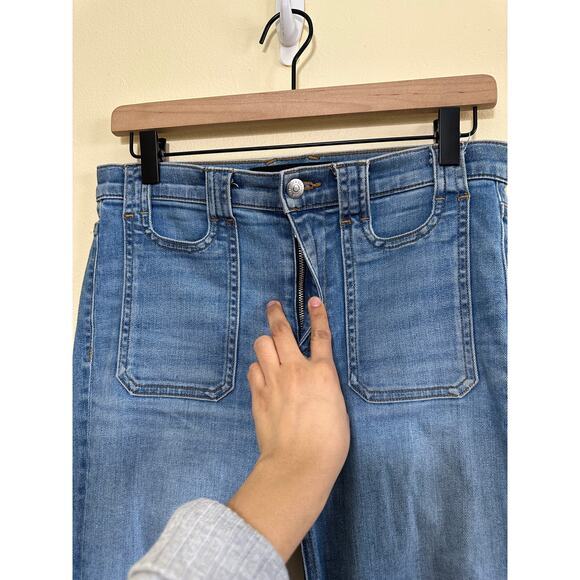 Veronica Beard Everly High Rise Flared Jeans Size 27/4 Pacific‎ Blue J4280455PAC - Picture 12 of 16